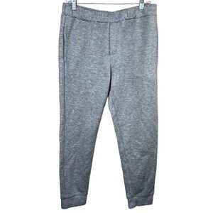 Theory Heather Gray Elastic Waist Pull on Athletic Jogger Pants Size M